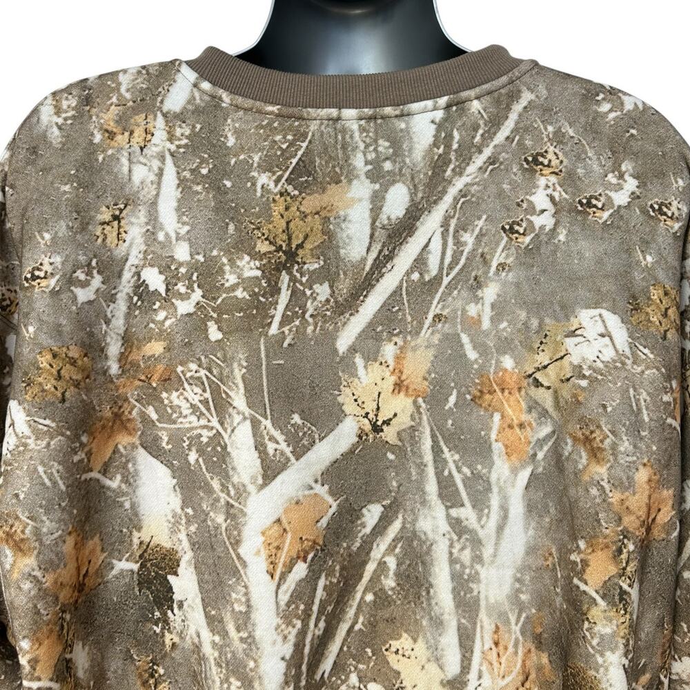 Comfrt The Camo Crew Sweatshirt Camouflage Tan Cream Pullover Men's Size 2XL - Picture 6 of 9